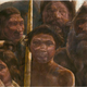 Interpretación artística de los restos de los homínidos encontrados en el yacimiento de la Sima de los Huesos, en Atapuerca (España).